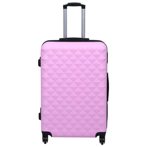 Rosa Hartschalen-Trolley-Set, 3-teilig