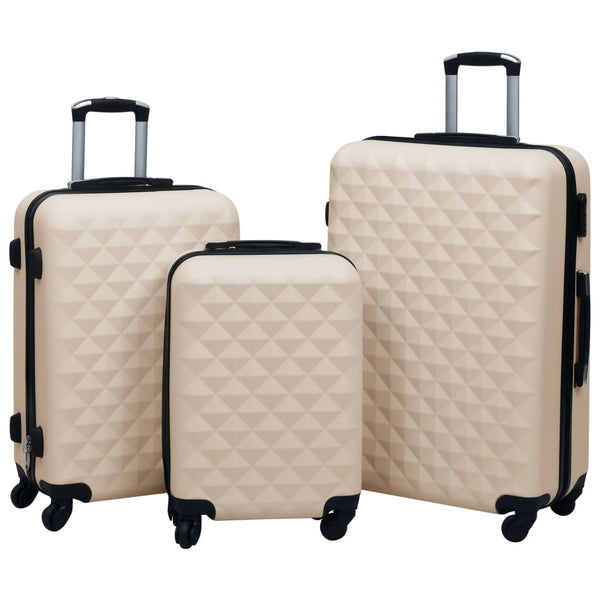Goldenes ABS Trolley Set - 3-teilig