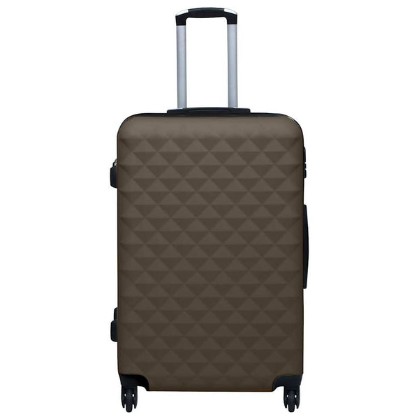 3-teiliges Hartschalen-Trolley-Set Braun ABS