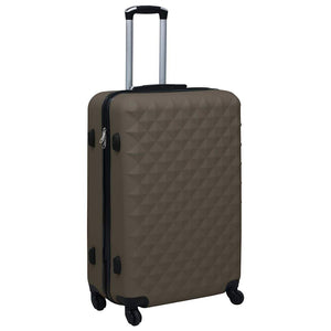 3-teiliges Hartschalen-Trolley-Set Braun ABS