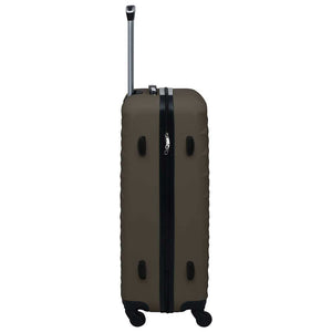 3-teiliges Hartschalen-Trolley-Set Braun ABS