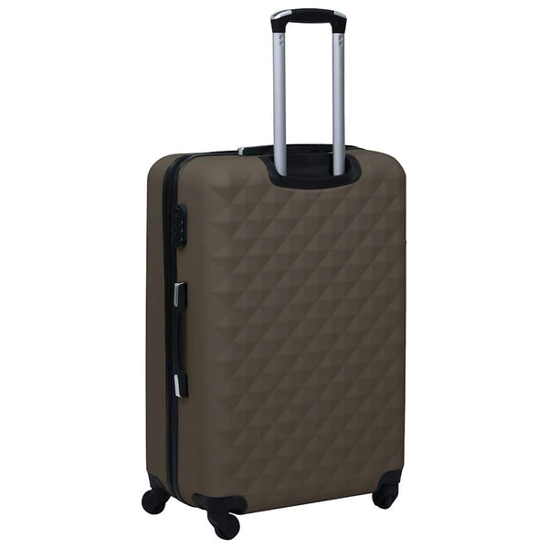3-teiliges Hartschalen-Trolley-Set Braun ABS