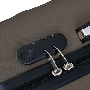 3-teiliges Hartschalen-Trolley-Set Braun ABS