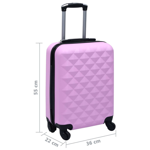 Rosa ABS Hartschalen-Trolley