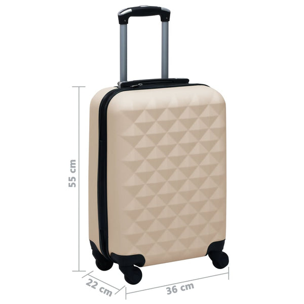Goldener ABS Hartschalen-Trolley