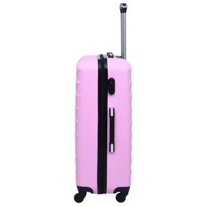 Rosa ABS Hartschalen Trolley Set - 2 Stück