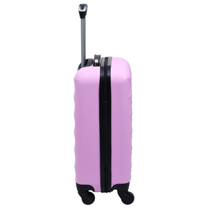 Rosa ABS Hartschalen Trolley Set - 2 Stück