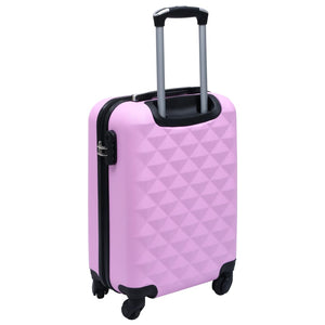Rosa ABS Hartschalen Trolley Set - 2 Stück