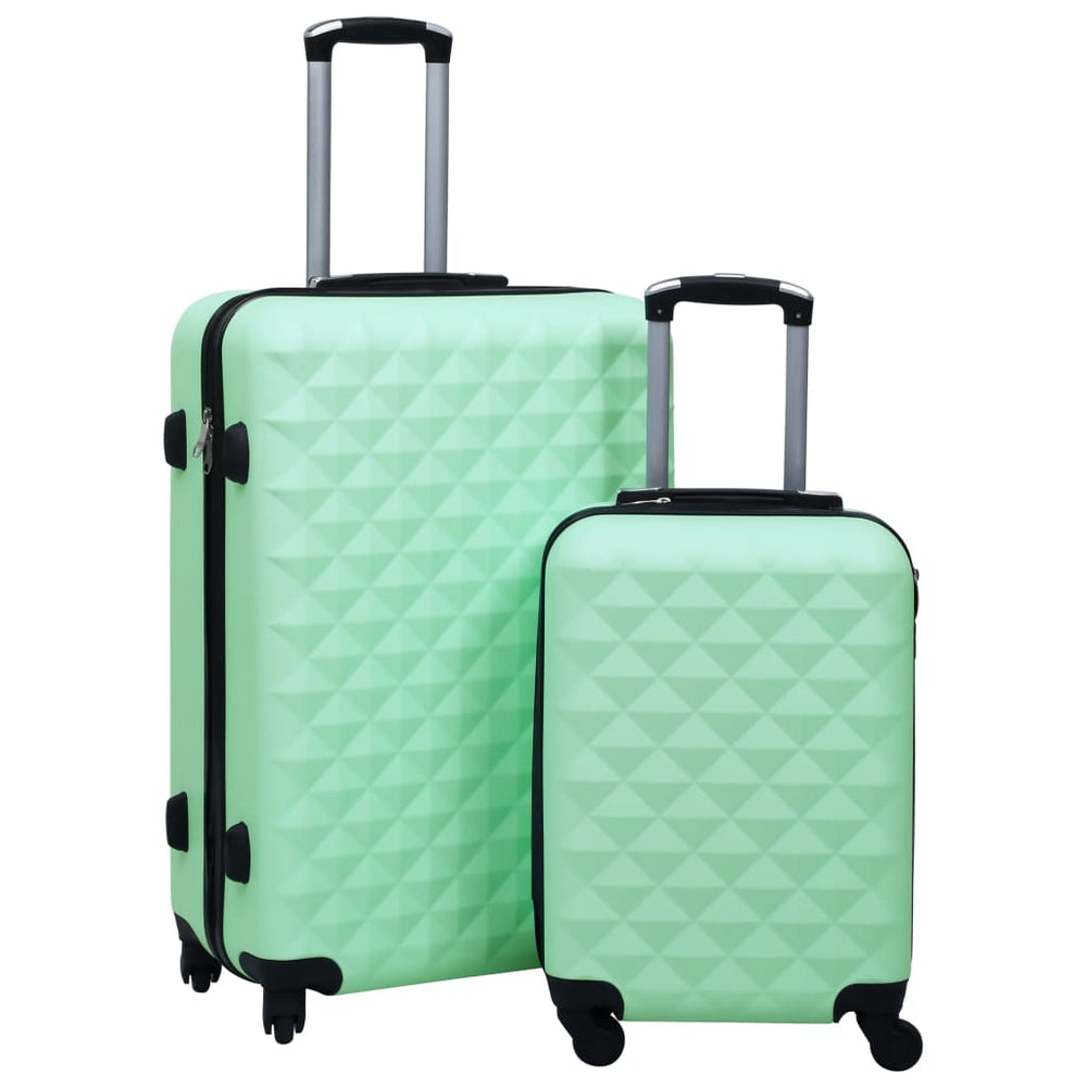 vidaXL Hardside Luggage Set 2 pcs. Mint Green ABS
