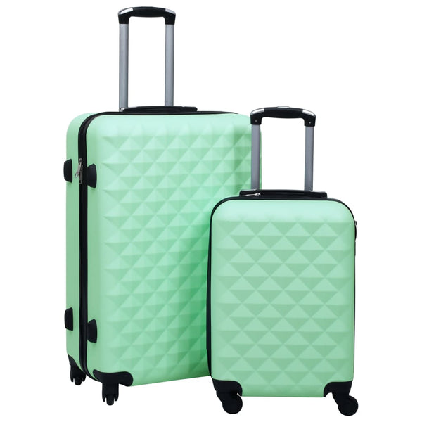 Mintgrünes Hartschalen-Trolley-Set - 2-teilig
