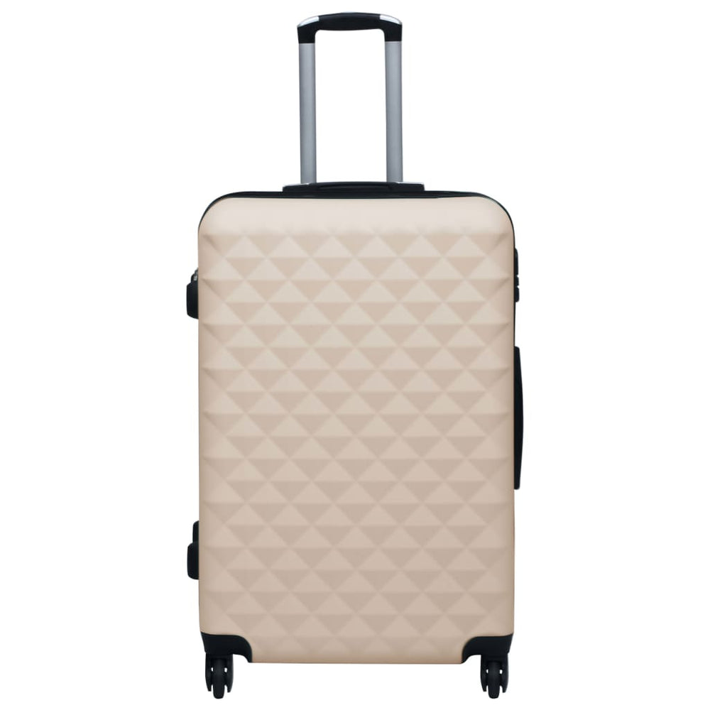 vidaXL Hardside Trolley Set 2 pcs. Golden ABS