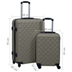 Hartschalen-Trolley Set Anthrazit - 2-teilig
