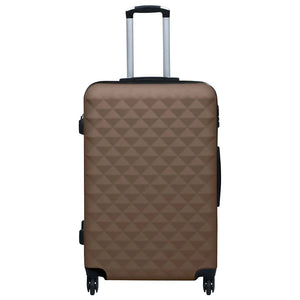 Hartschalen-Trolley-Set Braun ABS, 2-teilig