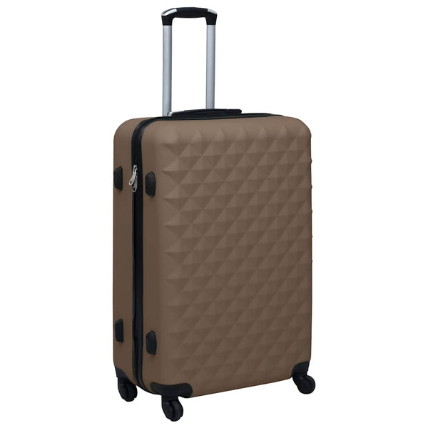 Hartschalen-Trolley-Set Braun ABS, 2-teilig