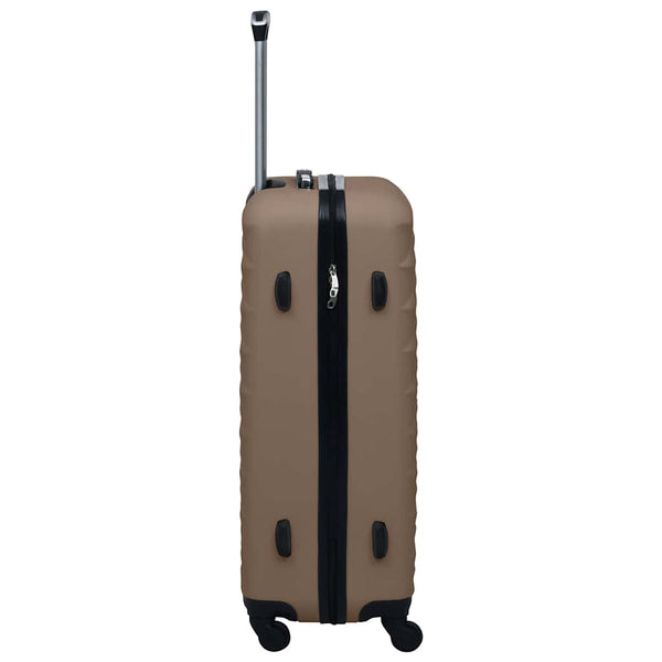 Hartschalen-Trolley-Set Braun ABS, 2-teilig