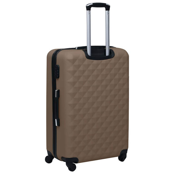 Hartschalen-Trolley-Set Braun ABS, 2-teilig