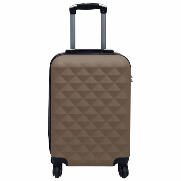 Hartschalen-Trolley-Set Braun ABS, 2-teilig