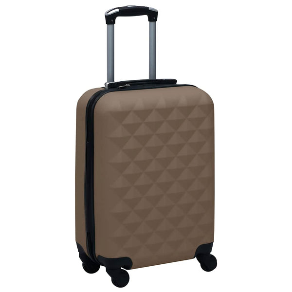 Hartschalen-Trolley-Set Braun ABS, 2-teilig