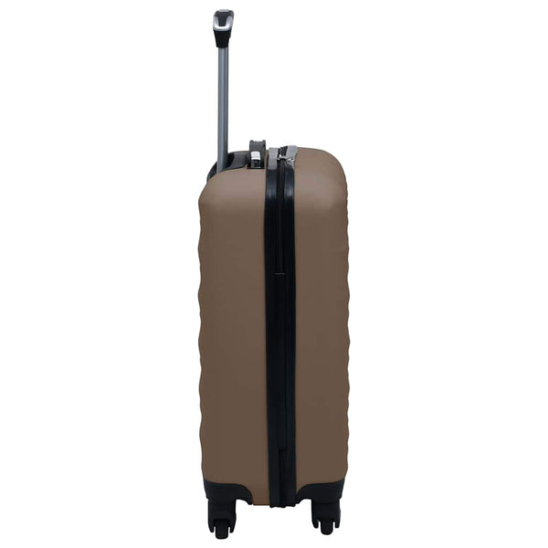 Hartschalen-Trolley-Set Braun ABS, 2-teilig
