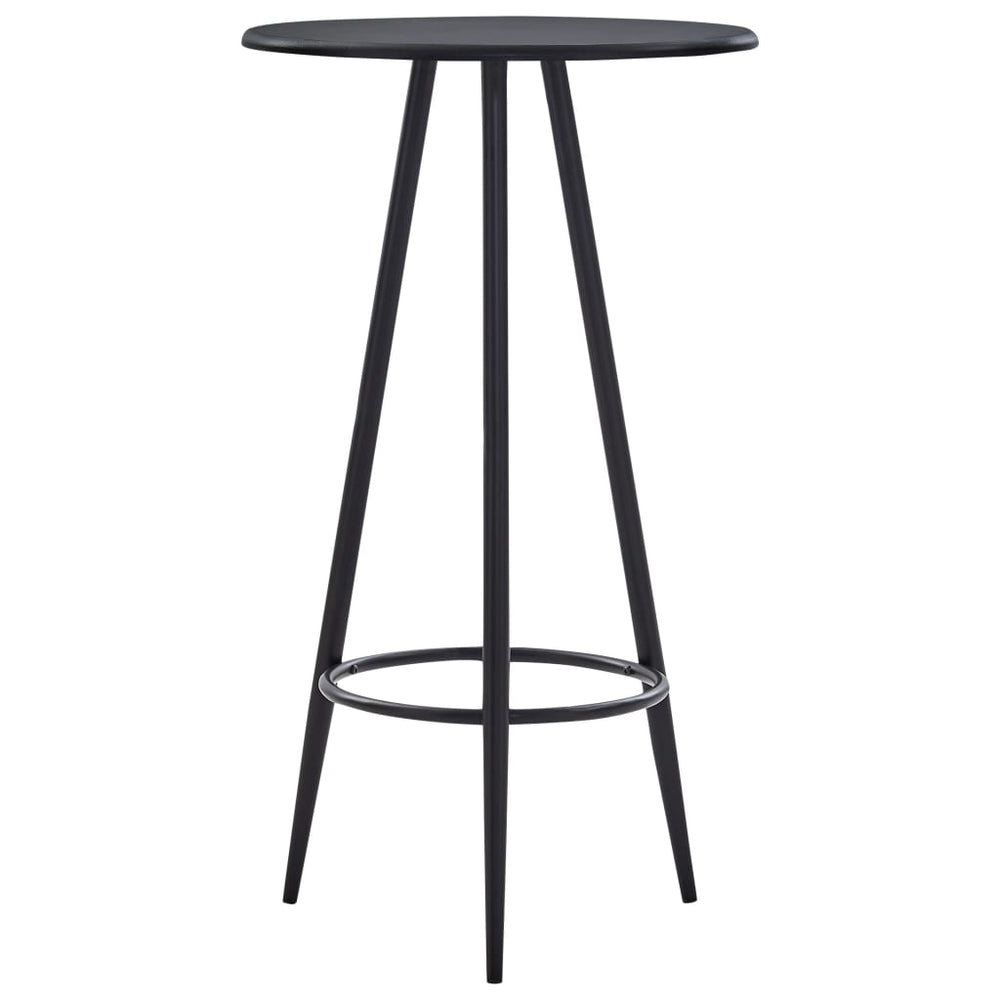 3-tlg. Bar-Set Stoff Schwarz
