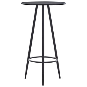 3-tlg. Bar-Set Stoff Schwarz