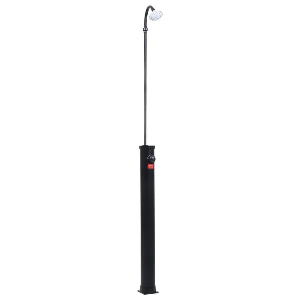 Solar-Pooldusche Schwarz 215cm 8L