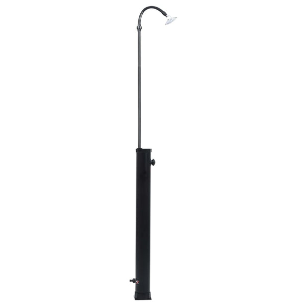 Solar-Pooldusche Schwarz 215cm 8L