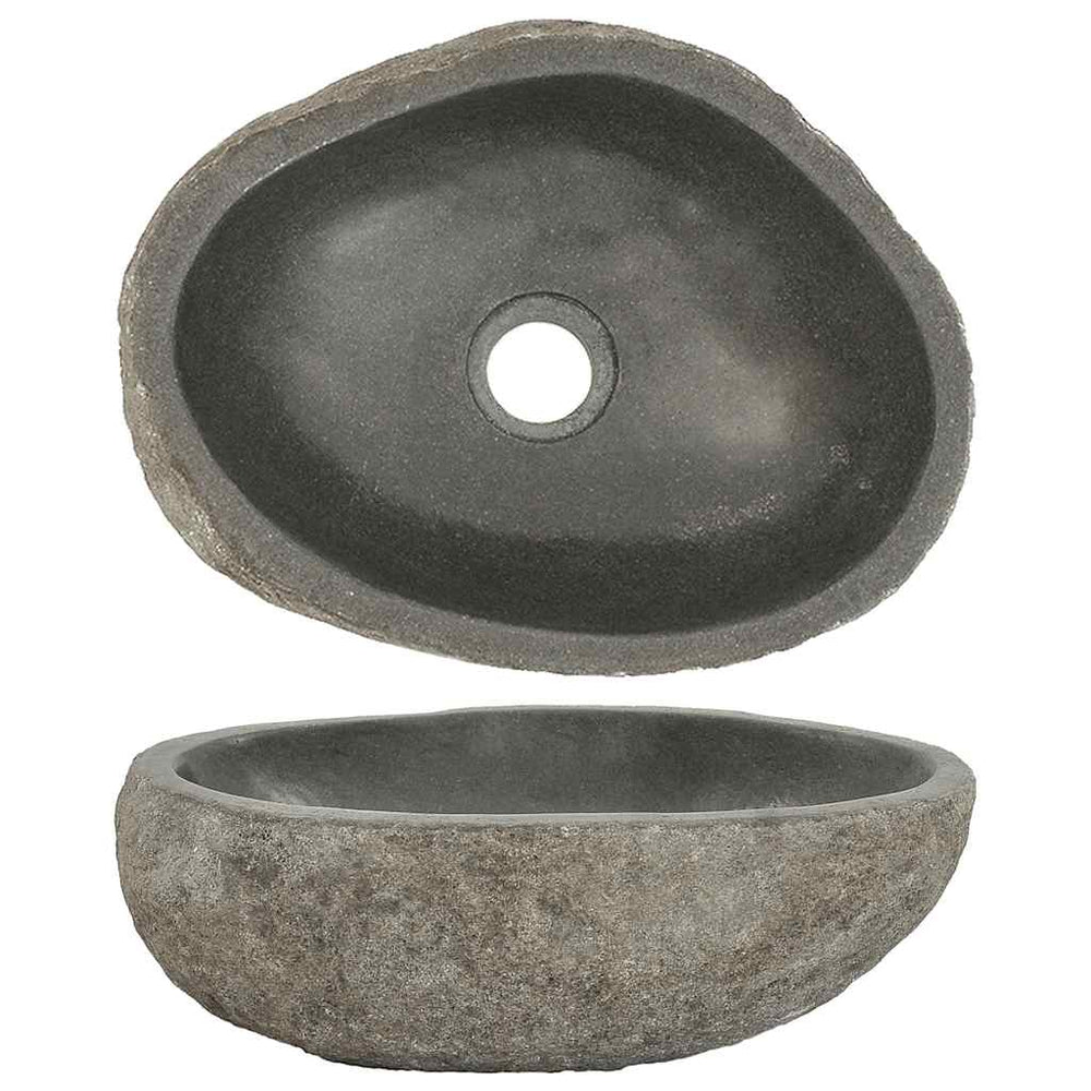 Waschbecken Flussstein Oval (29-38)x(24-31) cm