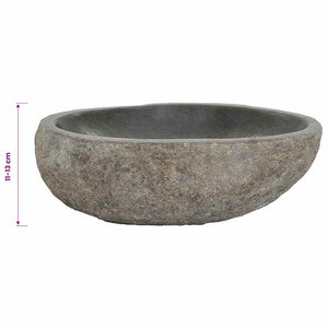 Waschbecken Flussstein Oval (29-38)x(24-31) cm