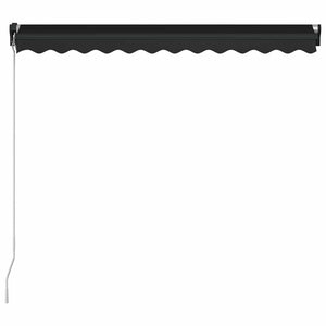 Einziehbare Markise Handbetrieben 350 x 250 cm Anthrazit