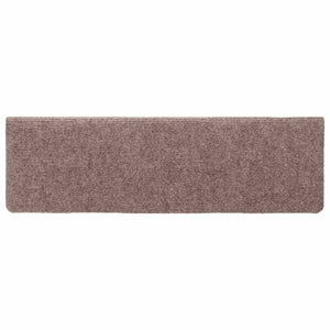 Stufenmatten Selbstklebend 15 Stk. 65x21x4 cm Hellbraun Rechteckiger Rand