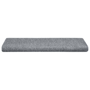 Stufenmatten Selbstklebend 15 Stk. 65x21x4 cm Hellgrau Rechteckiger Rand