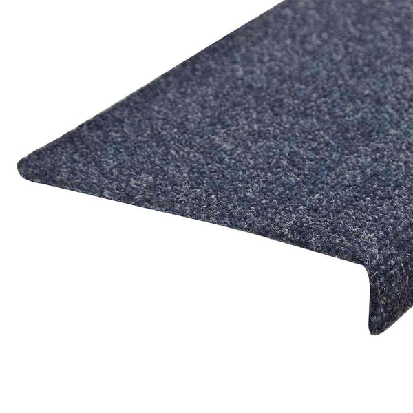 Stufenmatten Selbstklebend 15 Stk. 65x21x4 cm Blau Rechteckiger Rand