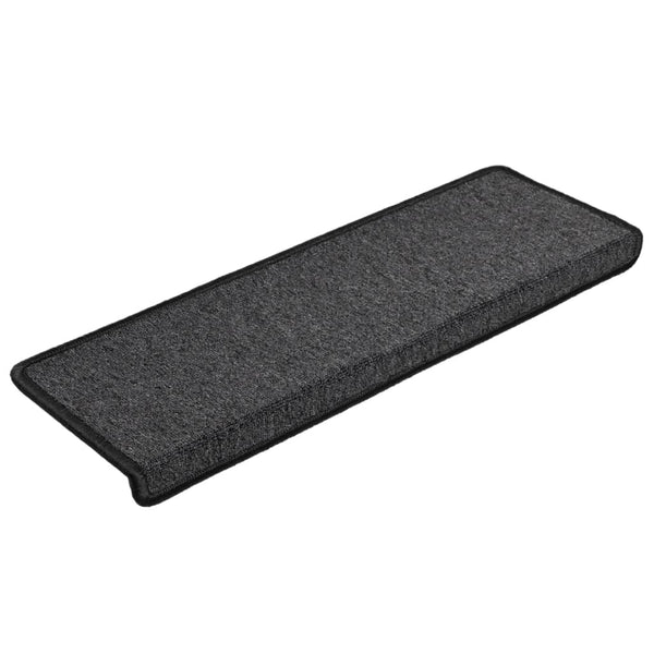 Stufenmatten 15 Stk. 65x21x4 cm Anthrazit Rechteckiger Rand