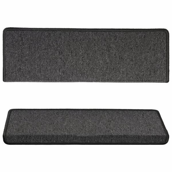 Stufenmatten 15 Stk. 65x21x4 cm Anthrazit Rechteckiger Rand