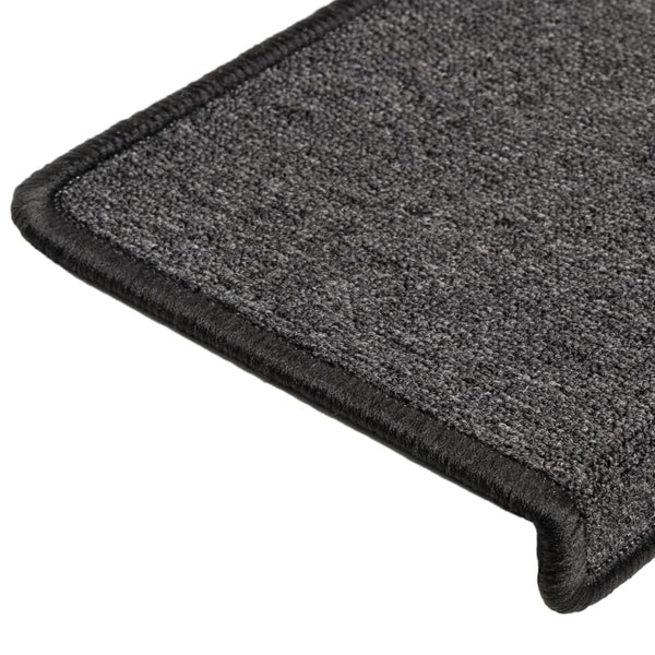 Stufenmatten 15 Stk. 65x21x4 cm Anthrazit Rechteckiger Rand