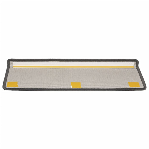 Stufenmatten 15 Stk. 65x21x4 cm Dunkelgrau Rechteckiger Rand