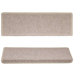 Stufenmatten 15 Stk. 65x21x4 cm Taupe Rechteckiger Rand