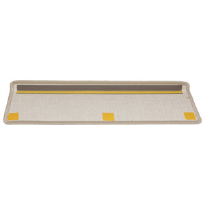 Stufenmatten 15 Stk. 65x21x4 cm Taupe Rechteckiger Rand