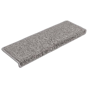 Stufenmatten 15 Stk. 65x21x4 cm Grau Rechteckiger Rand