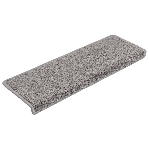 Stufenmatten 15 Stk. 65x21x4 cm Grau Rechteckiger Rand