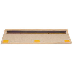 Stufenmatten 15 Stk. 65x21x4 cm Creme Rechteckiger Rand
