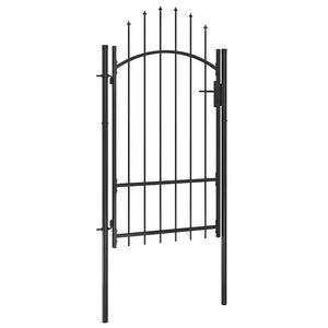 Gartentor Woerden Stahl 1x1,7 m Schwarz