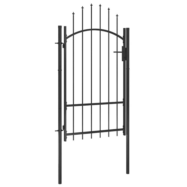 Gartentor Woerden Stahl 1x1,7 m Schwarz