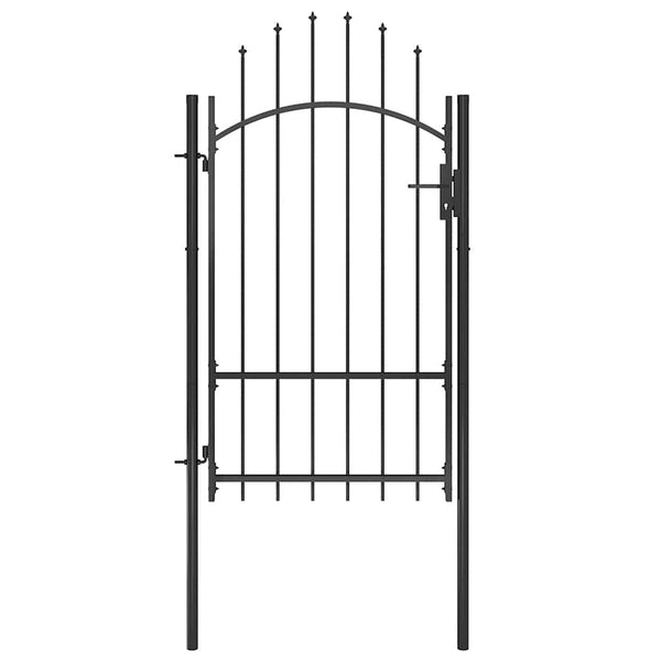 Gartentor Woerden Stahl 1x1,7 m Schwarz