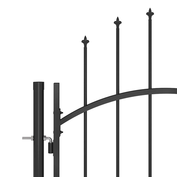 Gartentor Woerden mit Speerspitze 5 x 1,95 m Schwarz