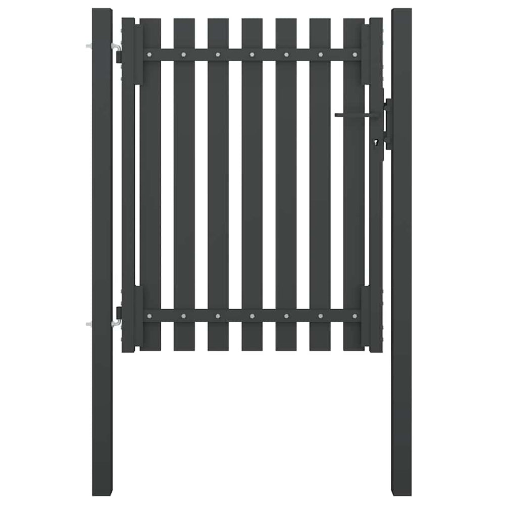 Gartentor aus Stahl 100 x 100 cm Anthrazit