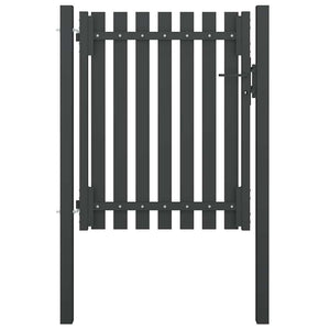 Gartentor aus Stahl 100 x 100 cm Anthrazit