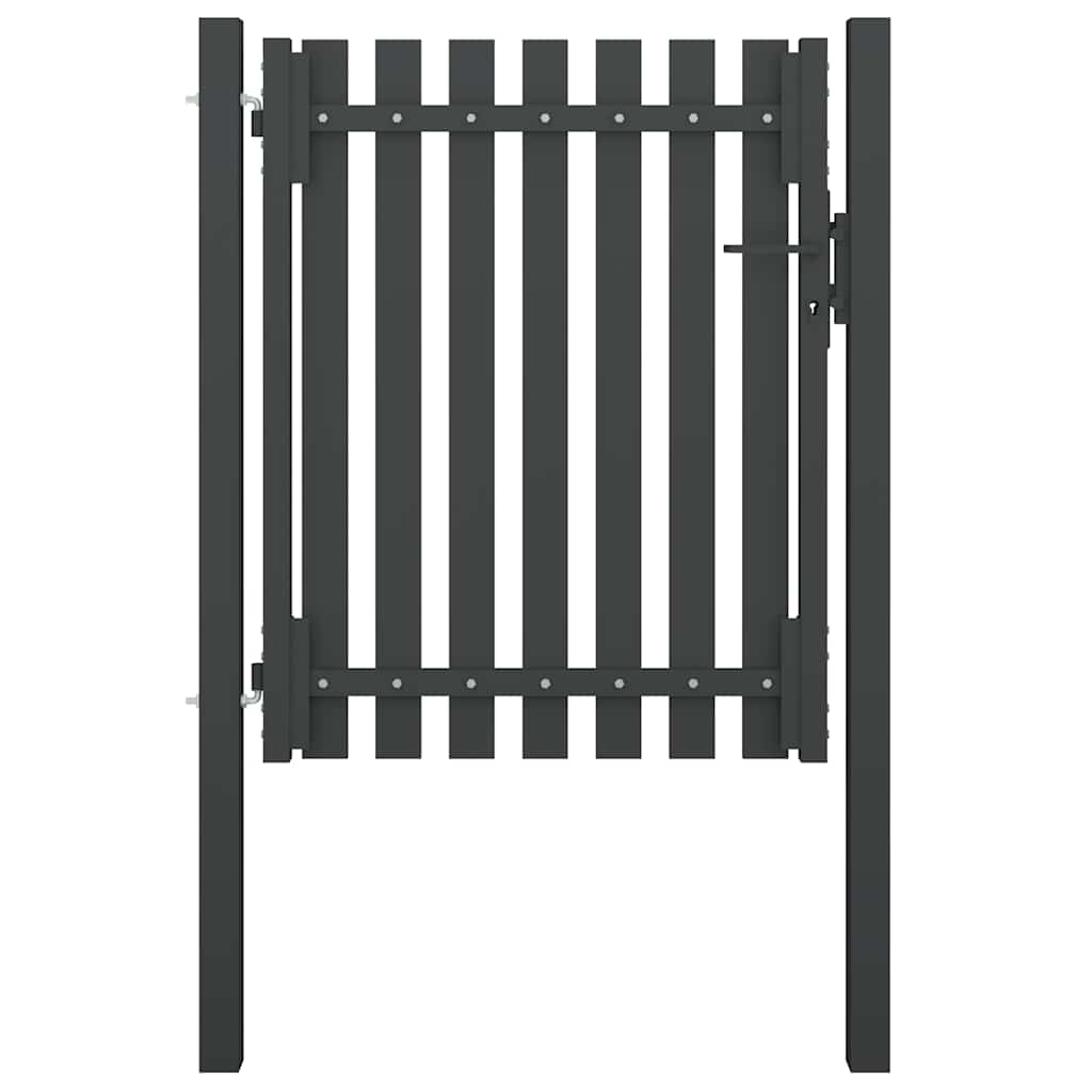 Gartentor aus Stahl 100 x 100 cm Anthrazit