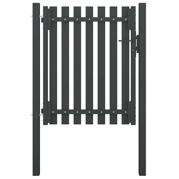 Gartentor aus Stahl 100 x 100 cm Anthrazit